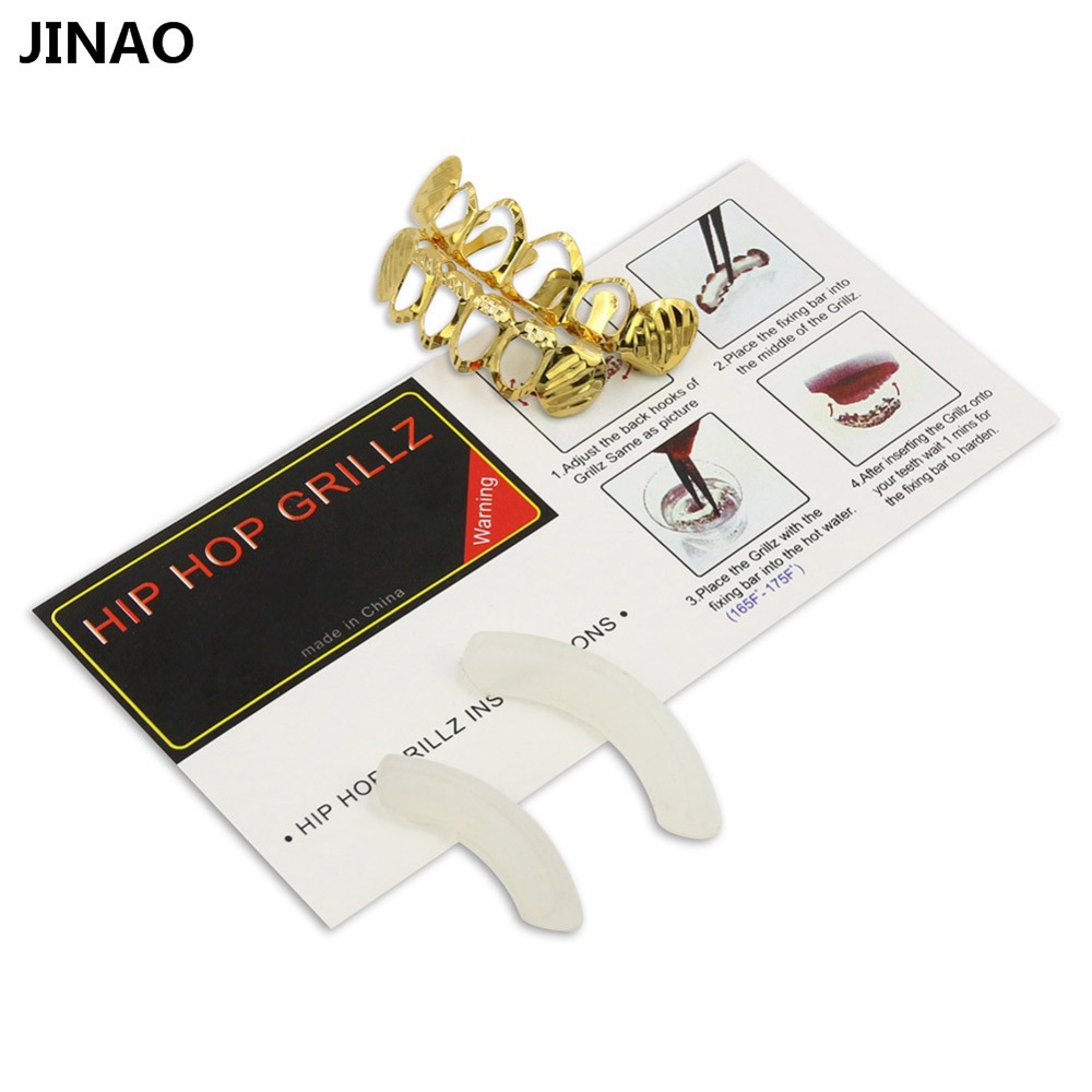 JINAO New Fit D-Cut Grillz Set - Body Jewelry Lot incelemesi ve fiyatı