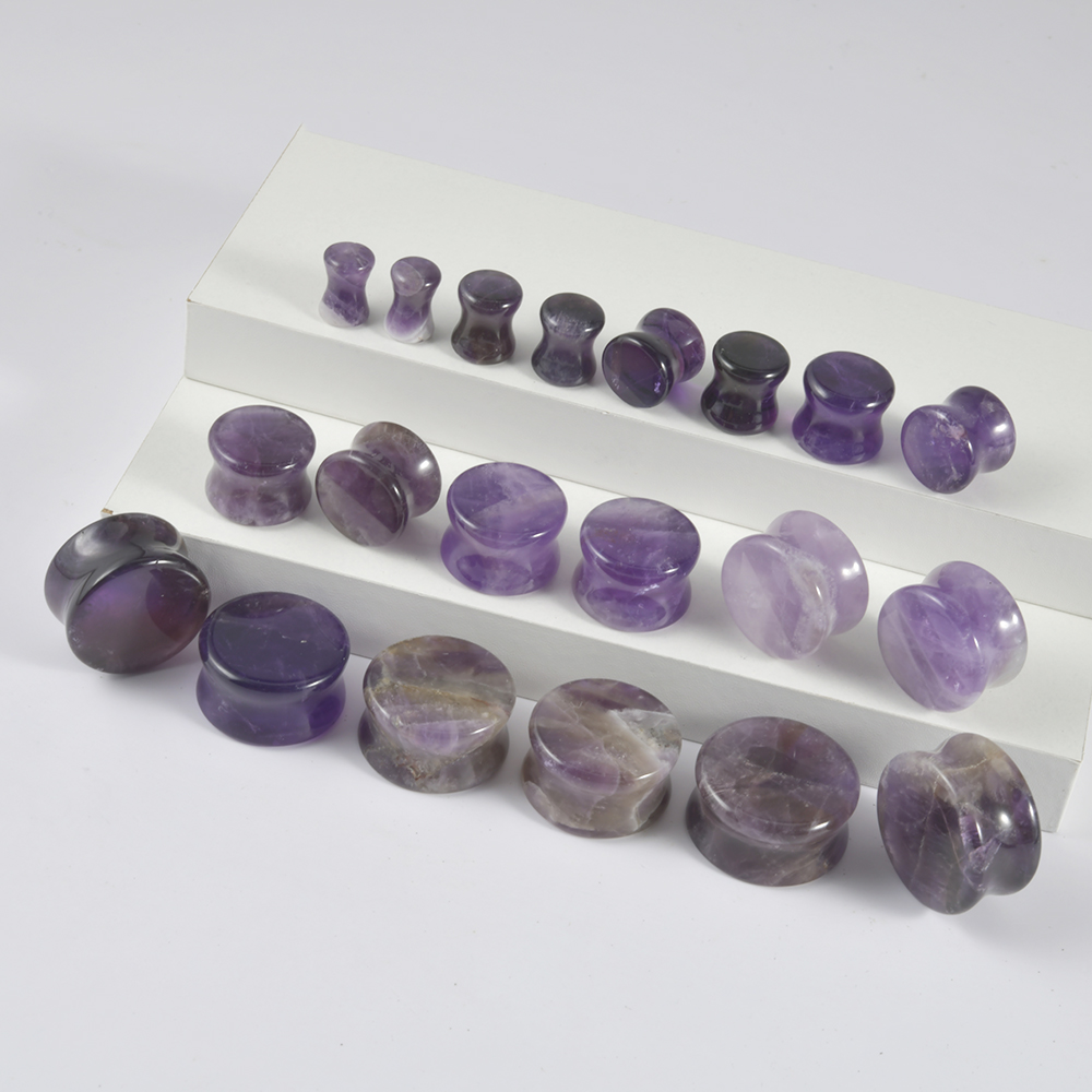 2PCS Natural Stone Double Flar - Body Jewelry Tunnels incelemesi ve fiyatı