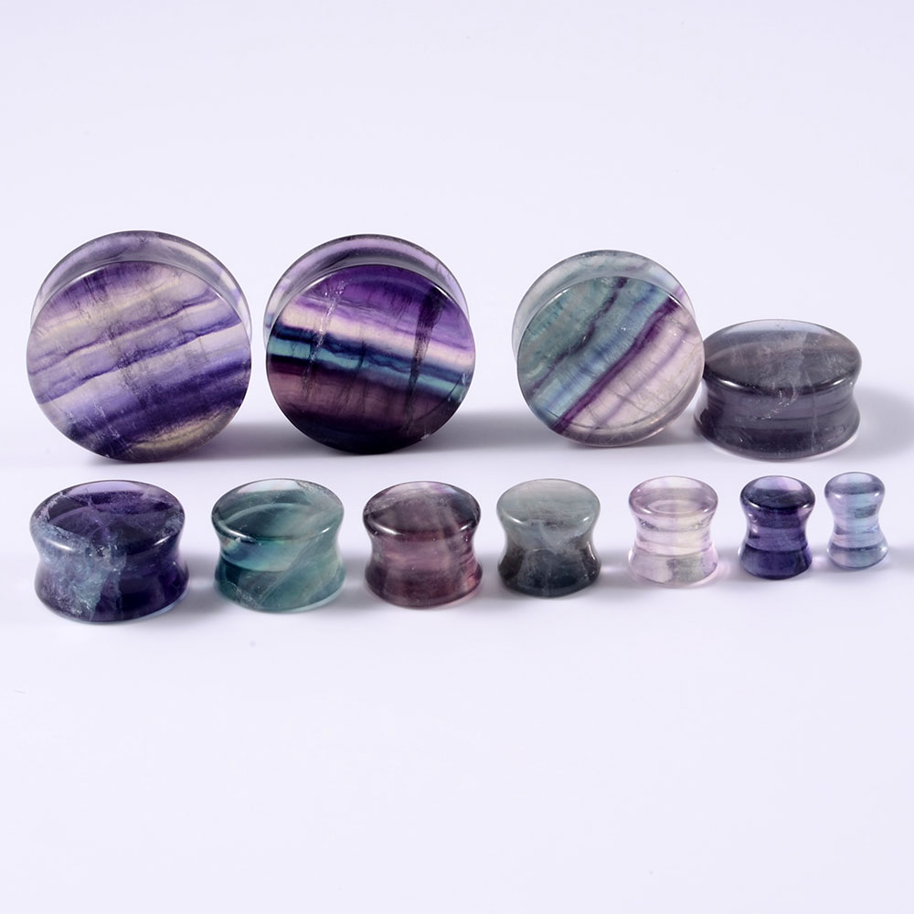 2PCS Natural Stone Double Flar - Body Jewelry Tunnels incelemesi ve fiyatı