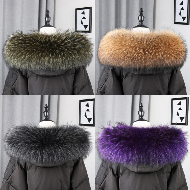 100% Real Fur Collar Coat Wint - Body Jewelry Luxury incelemesi ve fiyatı