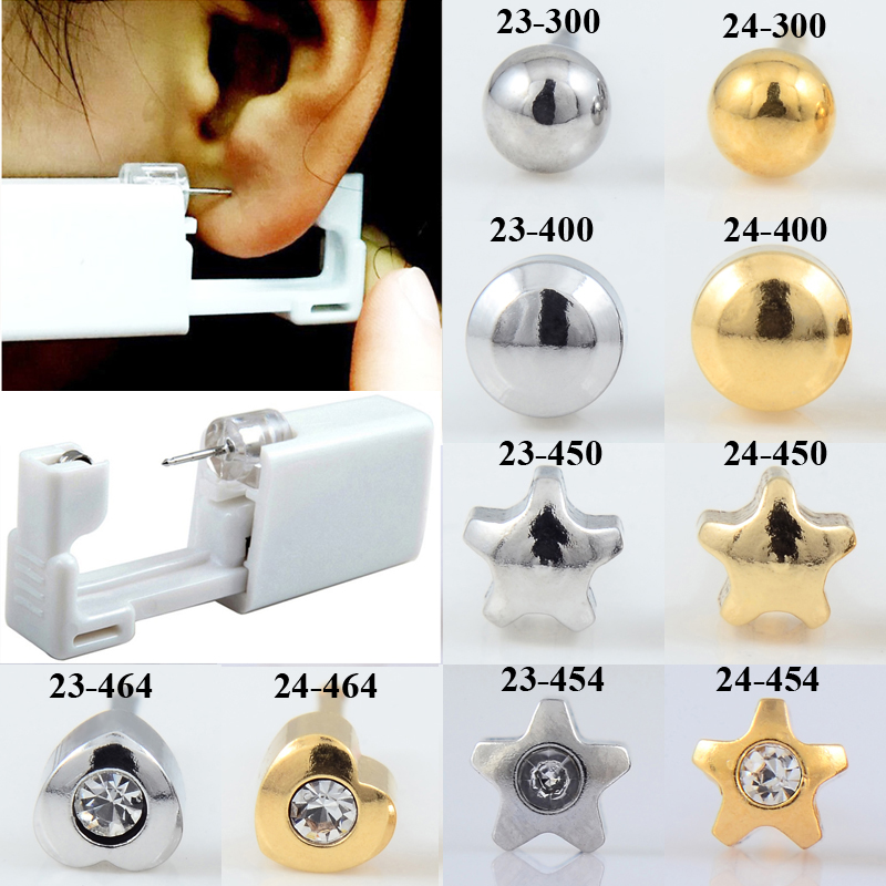 24pcs/Box No Pain Ear Piercing - Body Jewelry Jewelry Box incelemesi ve fiyatı