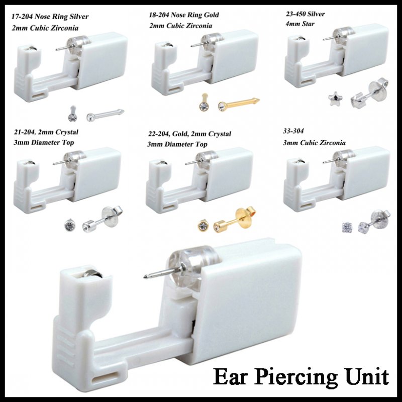24pcs/Box No Pain Ear Piercing - Body Jewelry Jewelry Box incelemesi ve fiyatı