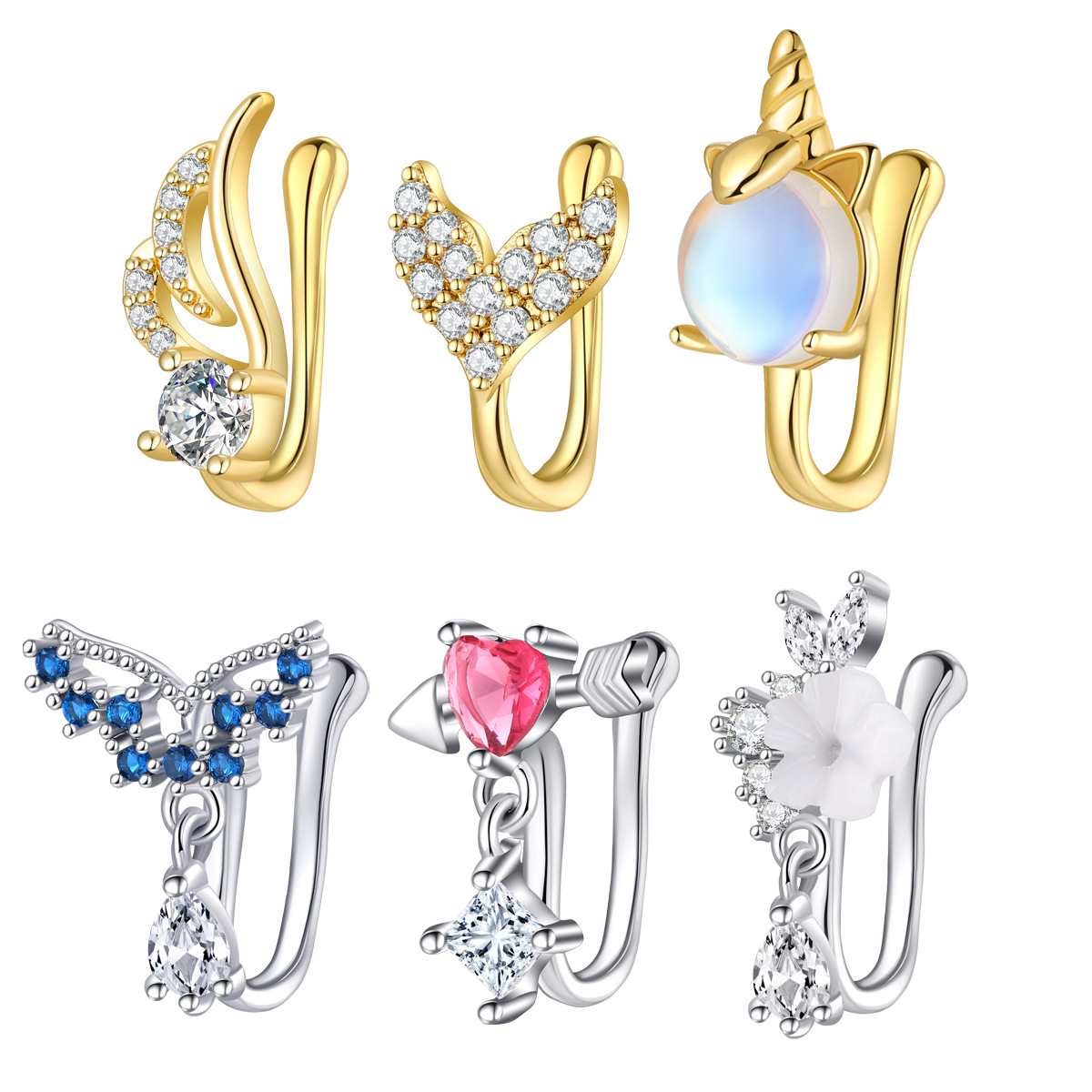 Fake Nose Piercing Jewelry Hig - Body Jewelry Hoops incelemesi ve fiyatı