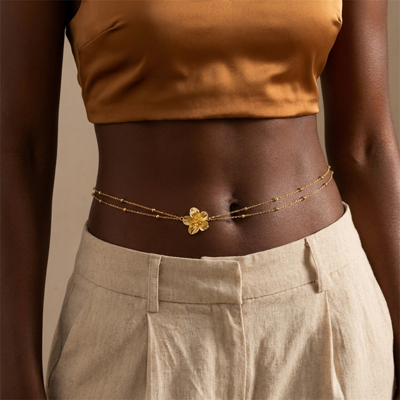 Simple Double Layers Belly Cha - Body Jewelry Necklace incelemesi ve fiyatı