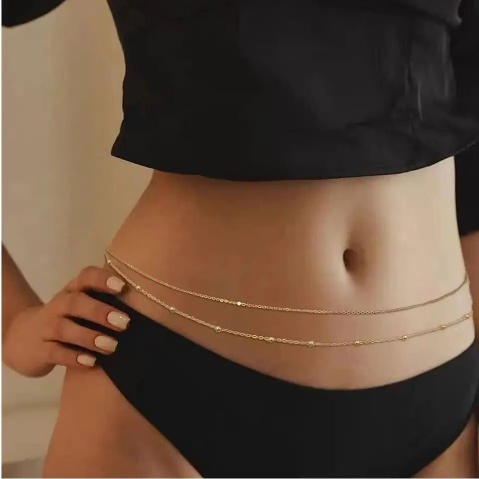 HipHop Double Layers Belly Cha - Body Jewelry Beach incelemesi ve fiyatı