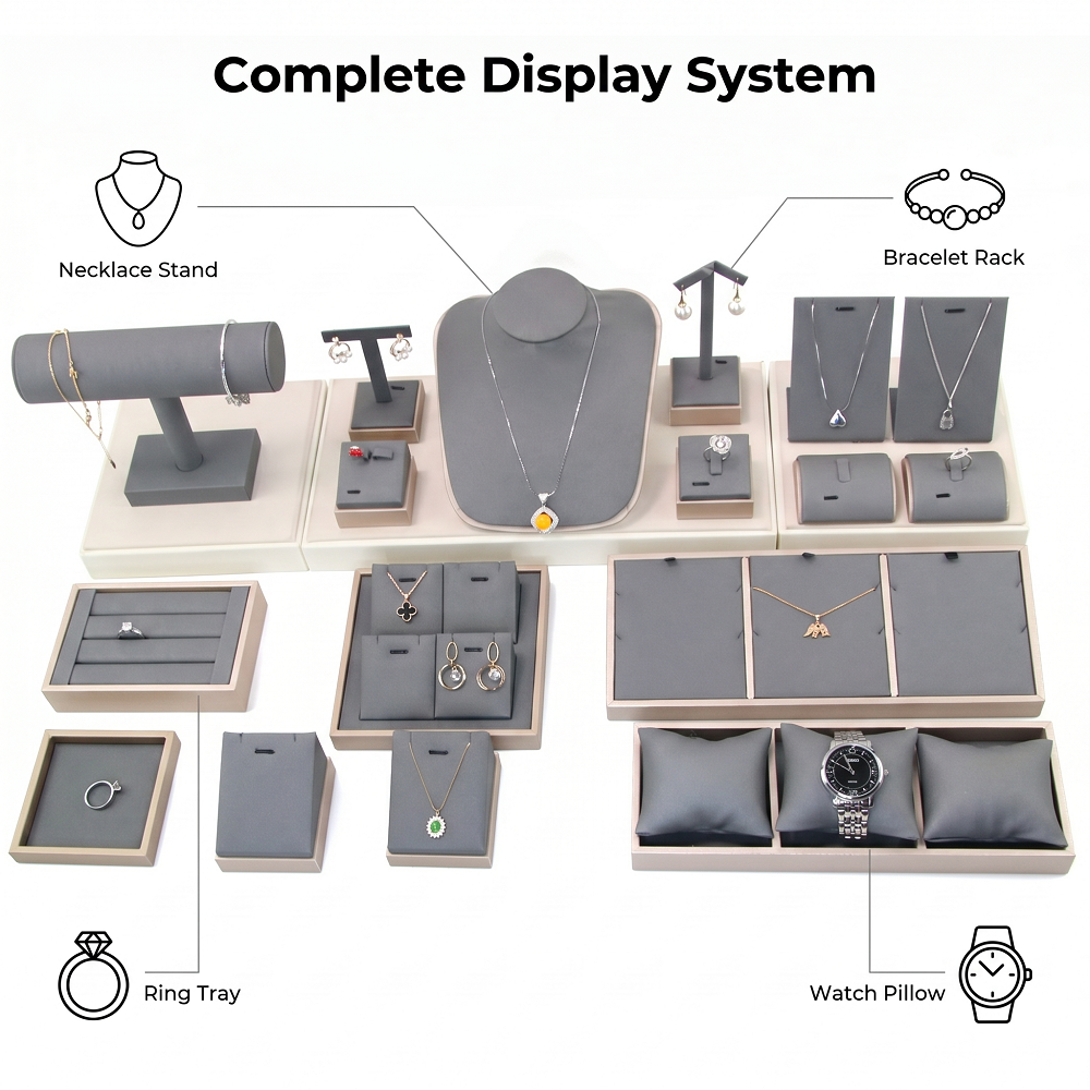 Microfiber Jewelry Display Set - Body Jewelry Display Ideas incelemesi ve fiyatı