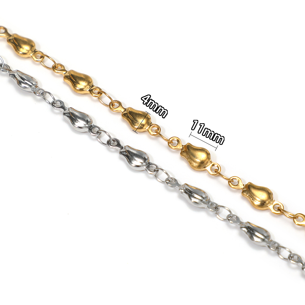 1 Meter Stainless Steel Flower - Body Jewelry Necklace incelemesi ve fiyatı