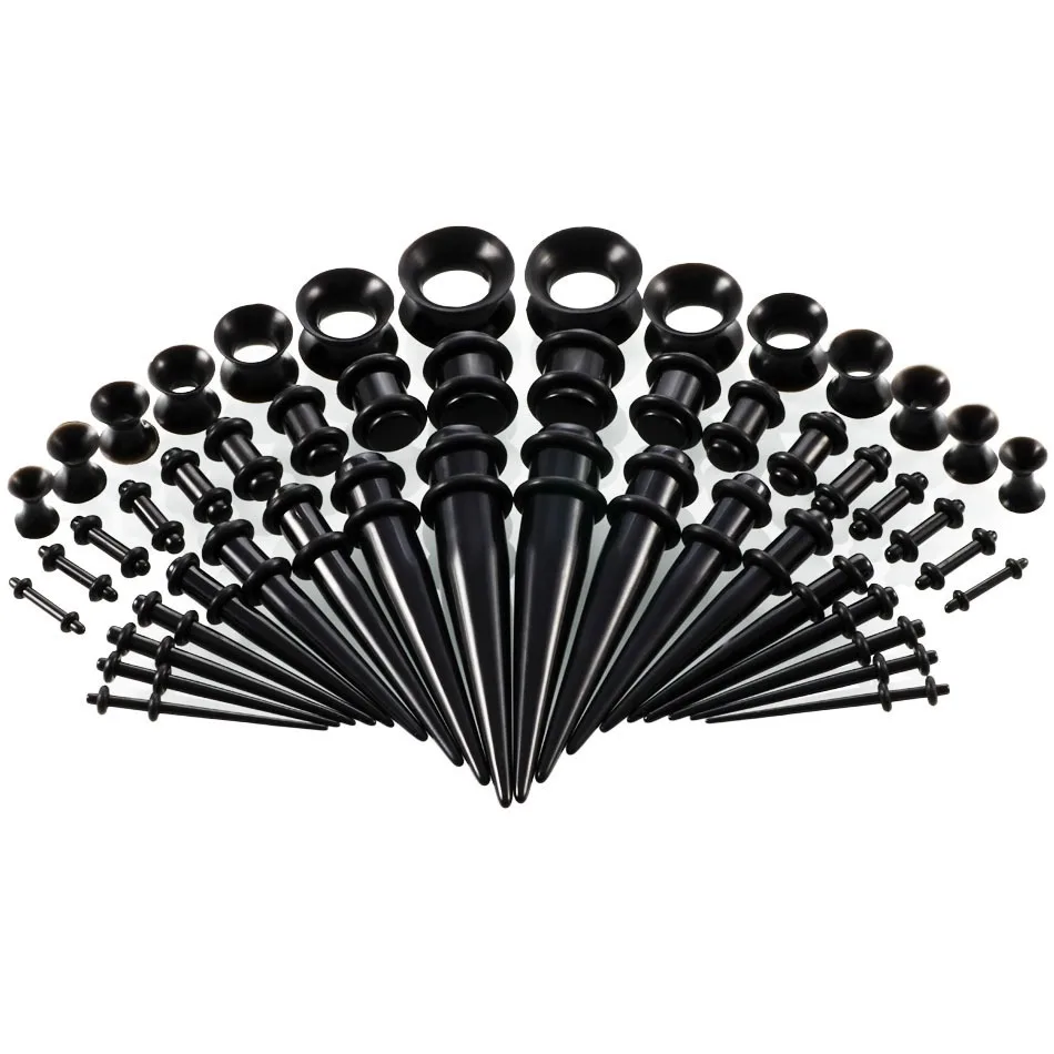 36/50pcs/Set Acrylic Ear Pierc - Body Jewelry Tunnels incelemesi ve fiyatı