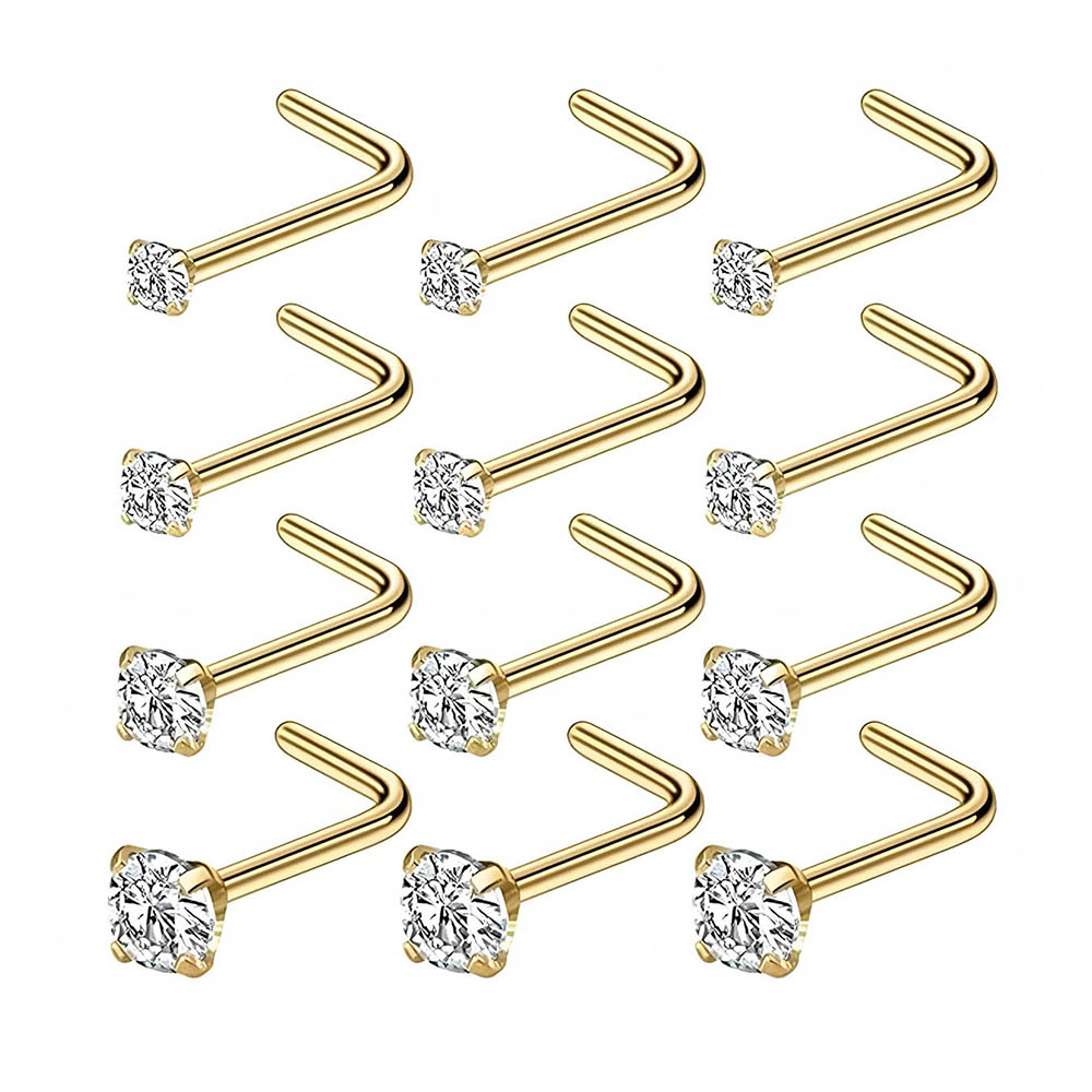12-Piece Full Set 316L Hypoall - Body Jewelry Lot incelemesi ve fiyatı
